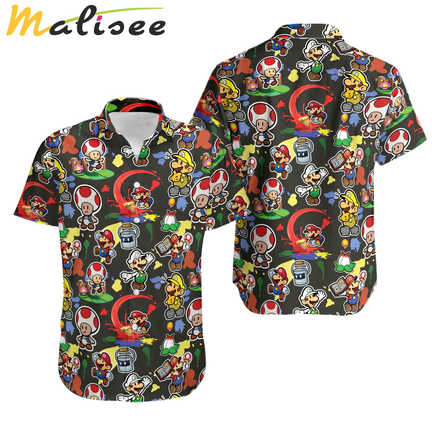 Super mario luigi hawaiian shirt Hawaii Shirt Shorts & Flip Flops