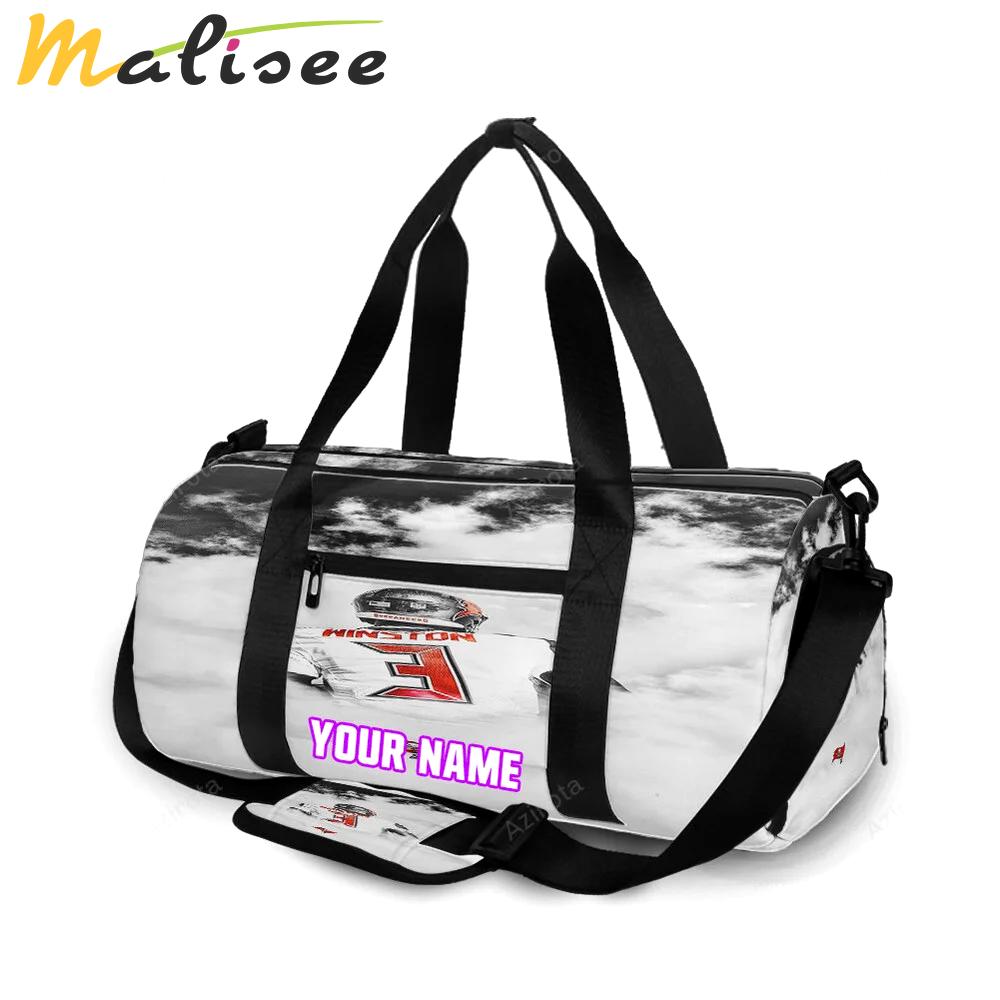 Tampa bay buccaneers 03 jameis winston v44 personalized name travel bag gym bag 2613 Travel Bag