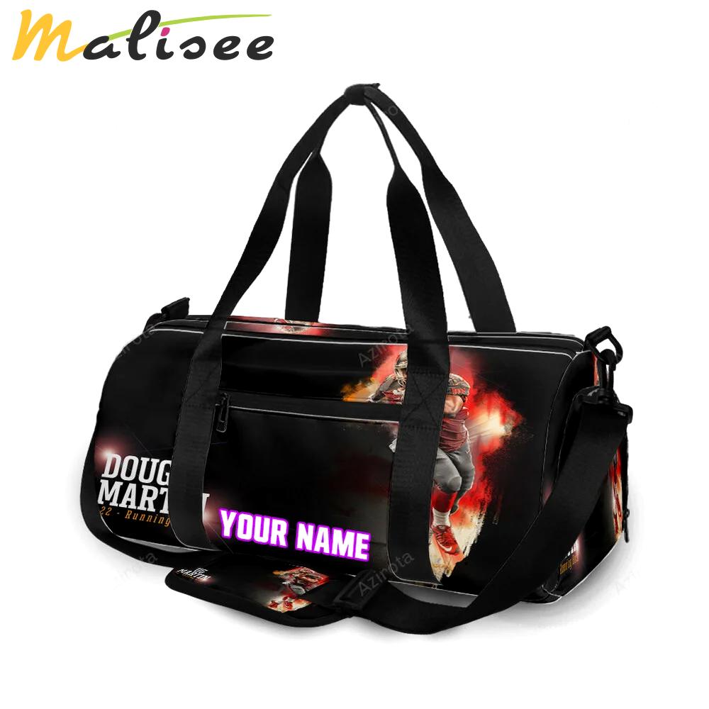 Tampa bay buccaneers 22 doug martin v25 personalized name travel bag gym bag 2509 Travel Bag
