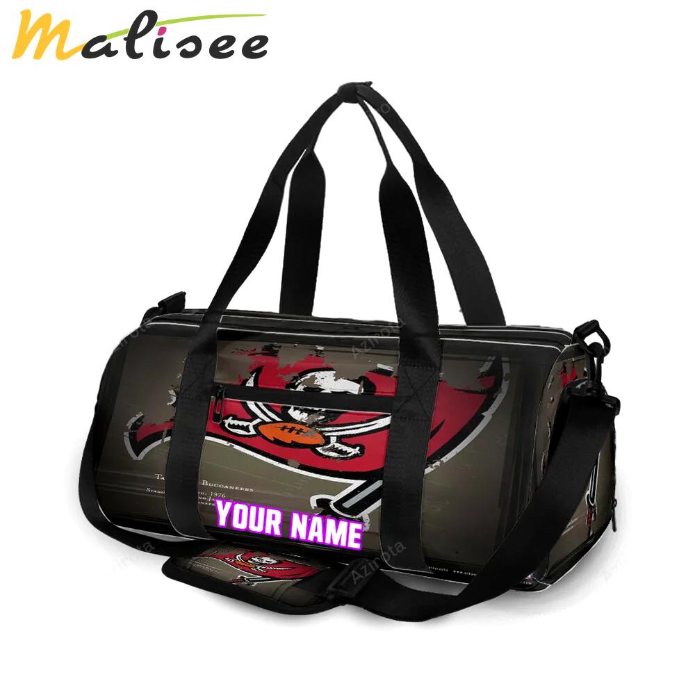 Tampa bay buccaneers emblem v19 personalized name travel bag gym bag 2513 Travel Bag