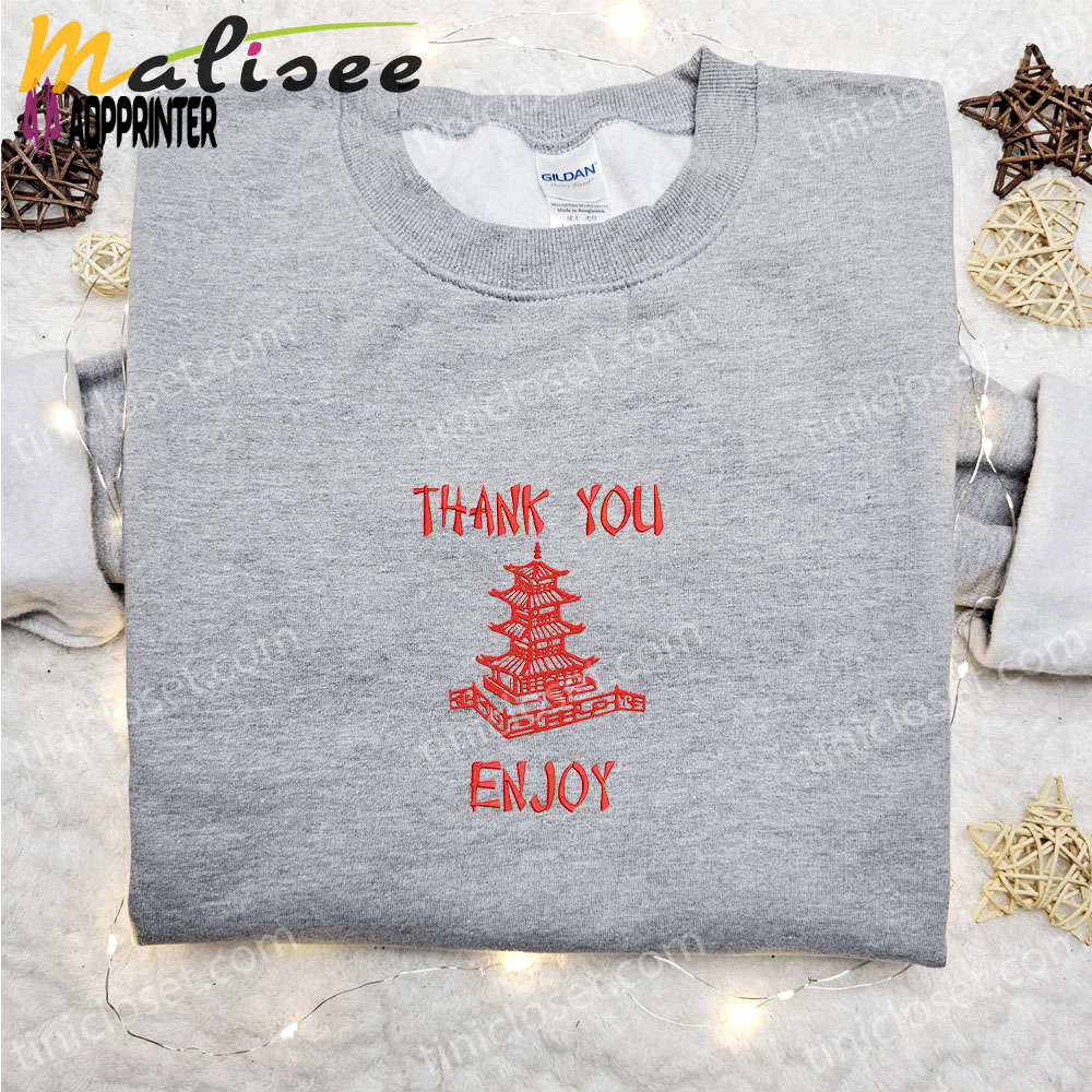 Temple embroidered shirt & custom sweatshirt: perfect gift ideas for thank you enjoy moments Embroidered Shirt