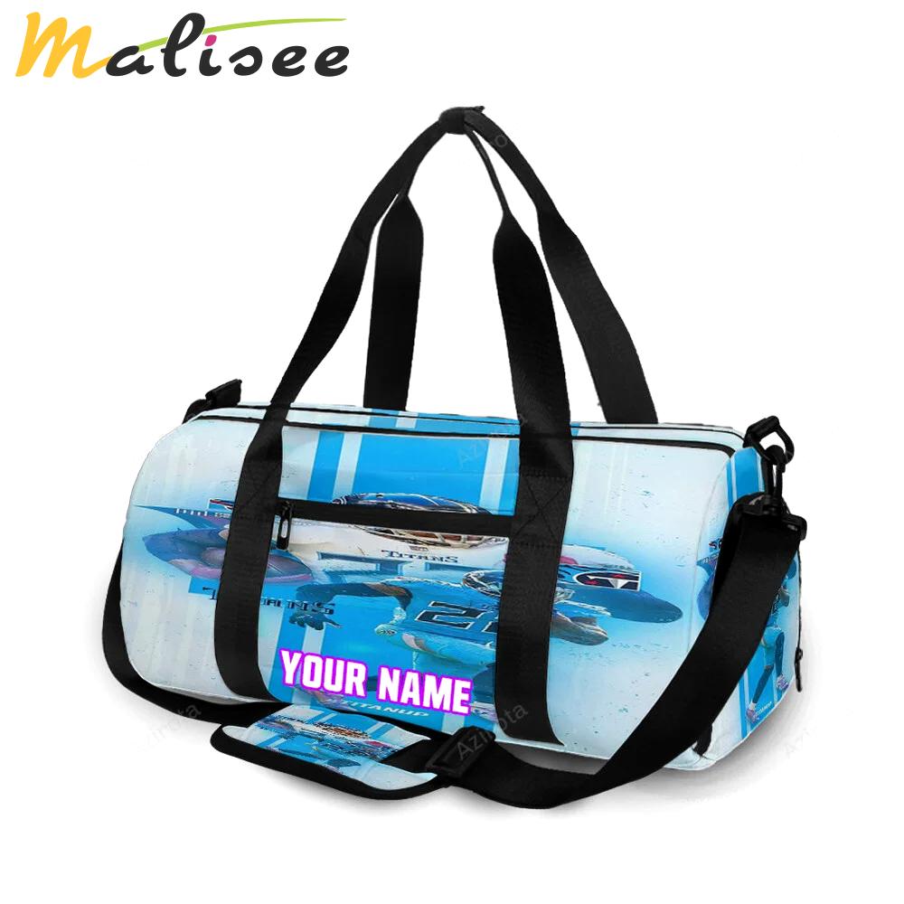 Tennessee titans derrick henry6 personalized name travel bag gym bag 741 Travel Bag