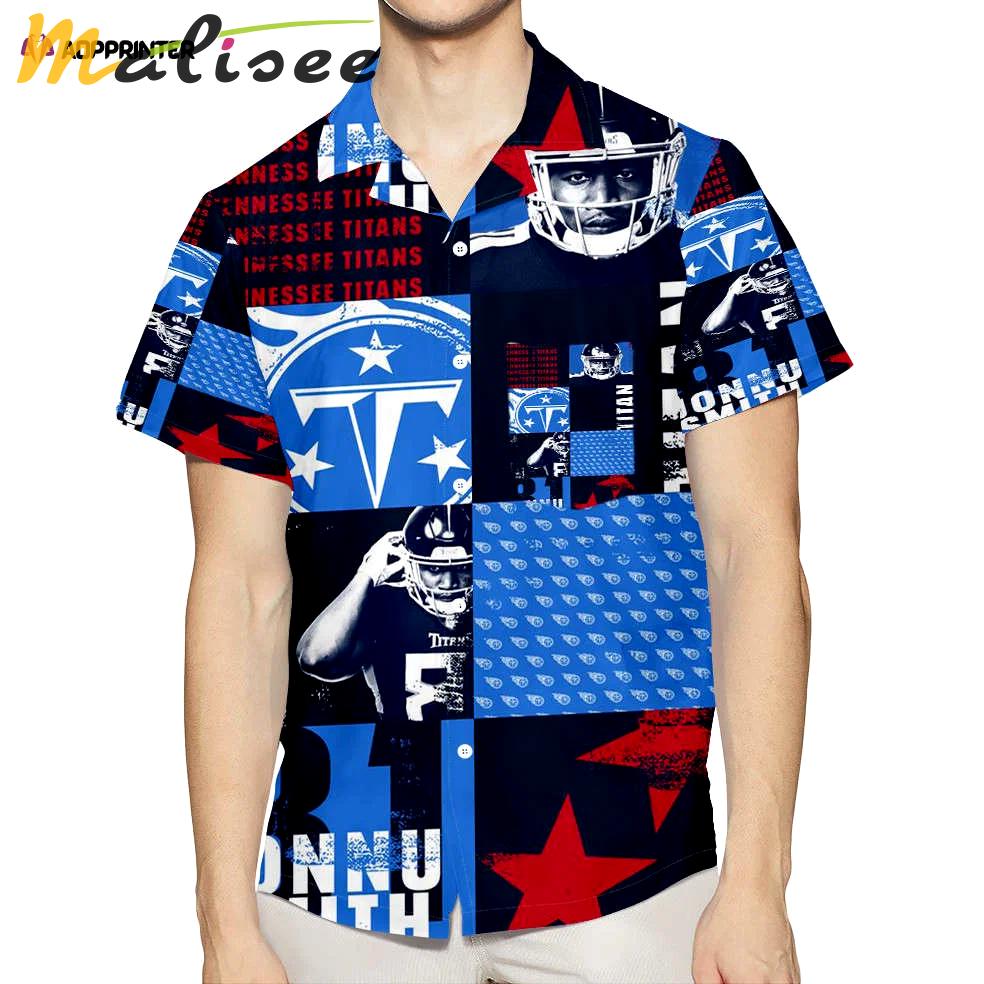 Tennessee titans jonnu smith1 3d all over print summer beach hawaiian shirt gift men women gift men women with pocket Hawaii Shirt
