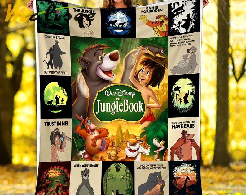 The jungle book blanket, the jungle book fleece blanket, couch sofa blanket quilt, birthday boy girl gifts, home bedding decor Quilt Blanket