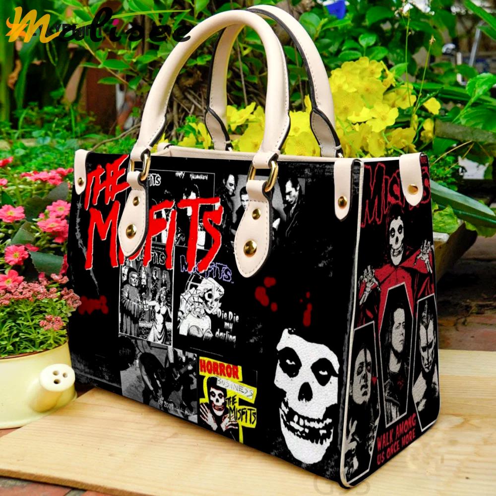 The misfits band leather hand bag gift for women’s day – perfect women s day gift – g95 3896 Women Leather Hand Bag