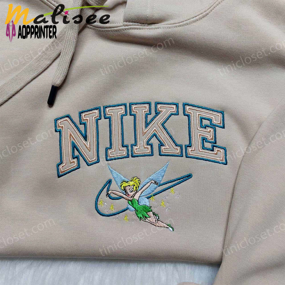 Tinkerbell nike embroidered shirt – disney inspired family tee Embroidered Shirt