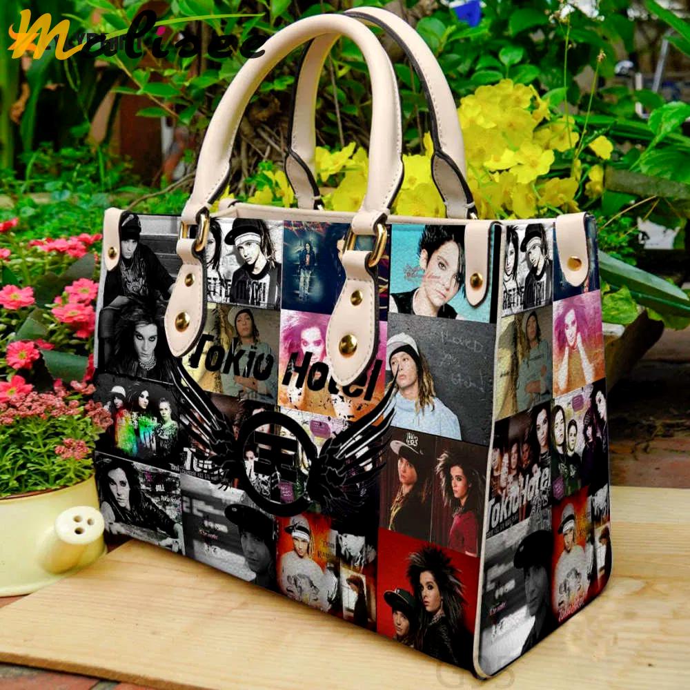 Tokio hotel leather handbag gift for women 716 Women Leather Hand Bag