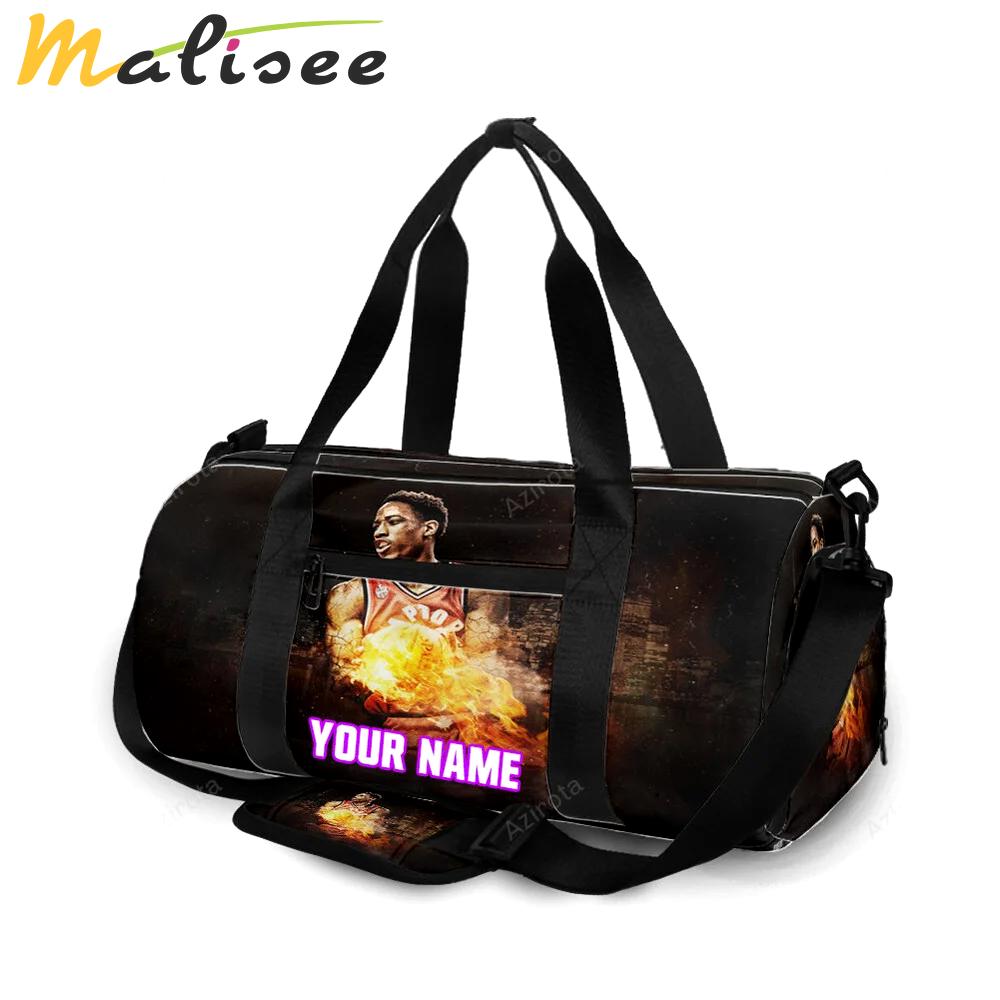 Toronto raptors demar derozan2 personalized name travel bag gym bag 2600 Travel Bag