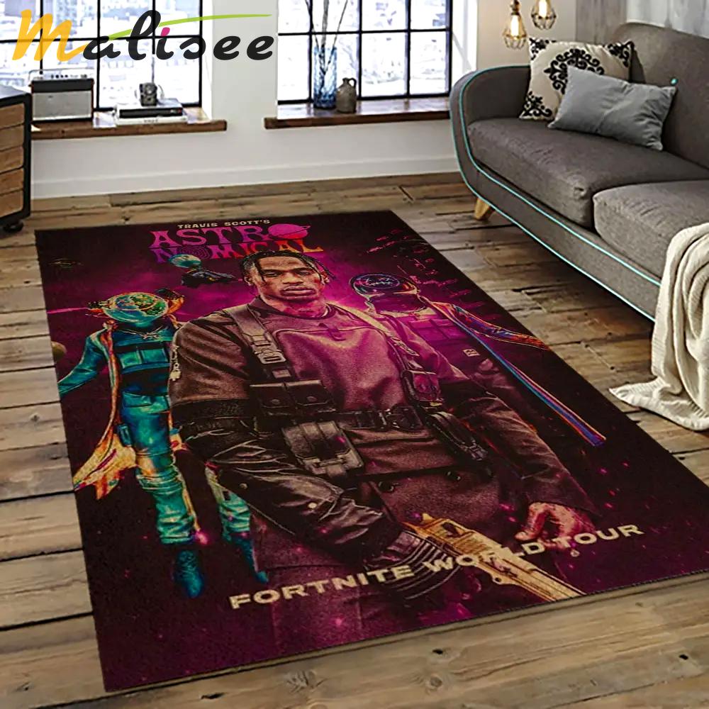 Travis scott rapper hiphop music retangle carpet area rug home decor best gift for fan and friends tst26 Rectangle Rug
