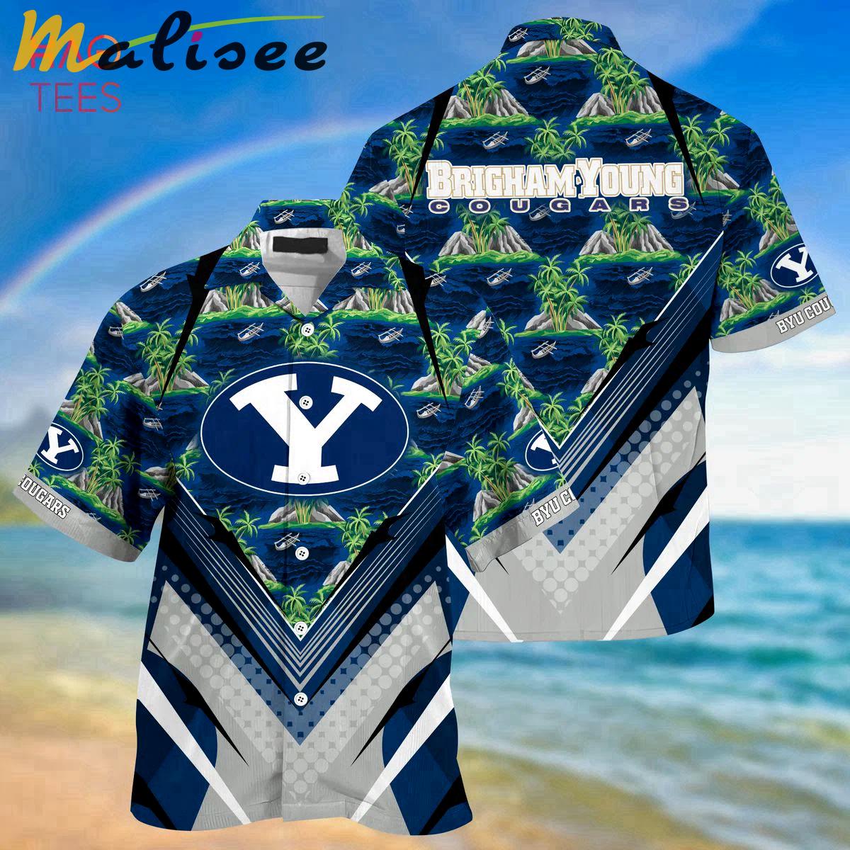 Tropical island byu cougars summer hawaiian shirt for sports fans this season Hawaii Shirt