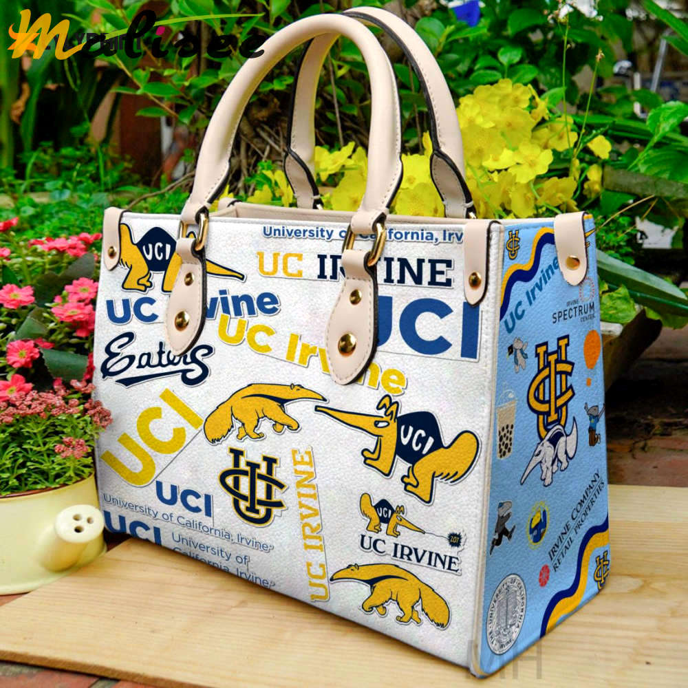 Uc irvine anteaters leather handbag gift for women 328 Women Leather Hand Bag