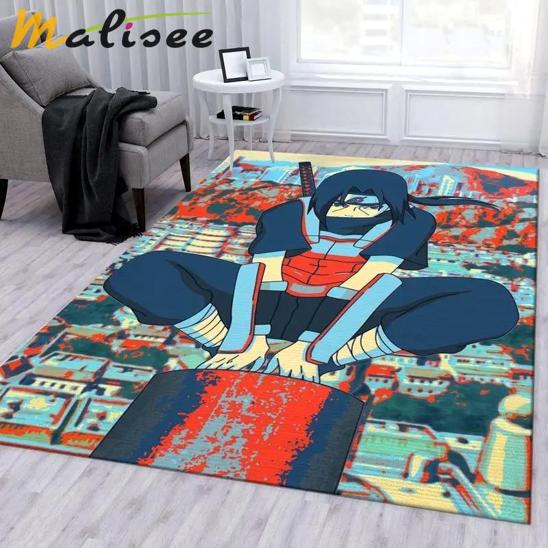 Uchiha itachi naruto anime 4 area rug living room and bed room rug rug regtangle carpet floor decor home decor Rectangle Rug