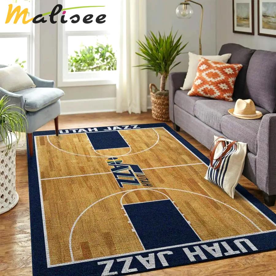 Utah jazz area rug living room rug home decor living room carpet floor decor Rectangle Rug
