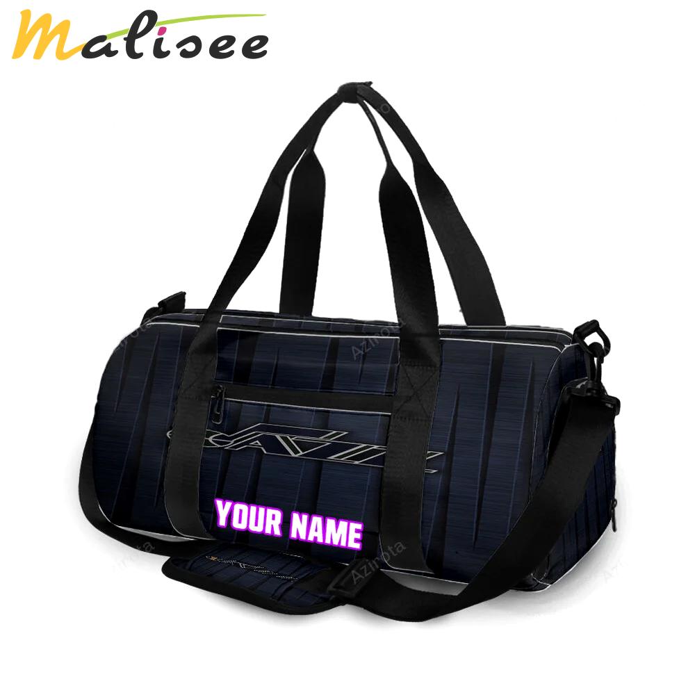 Utah jazz emblem v11 personalized name travel bag gym bag 2468 Travel Bag