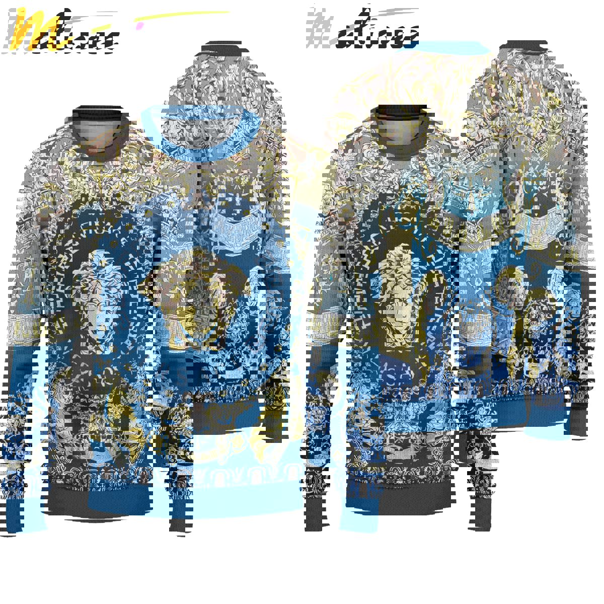 Versace luxury ugly sweater for winter hot 2024  style 832 Christmas Ugly Sweater