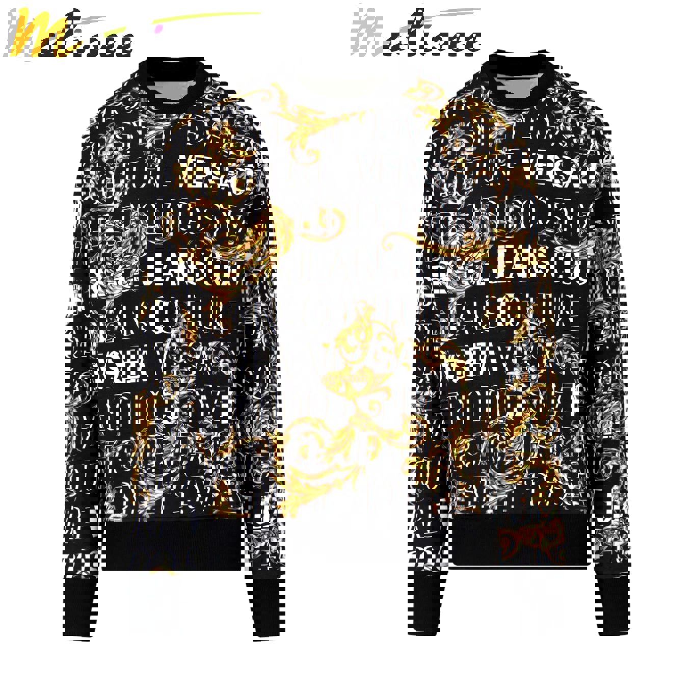 Versace luxury ugly sweater for winter hot 2024  style 857 Christmas Ugly Sweater