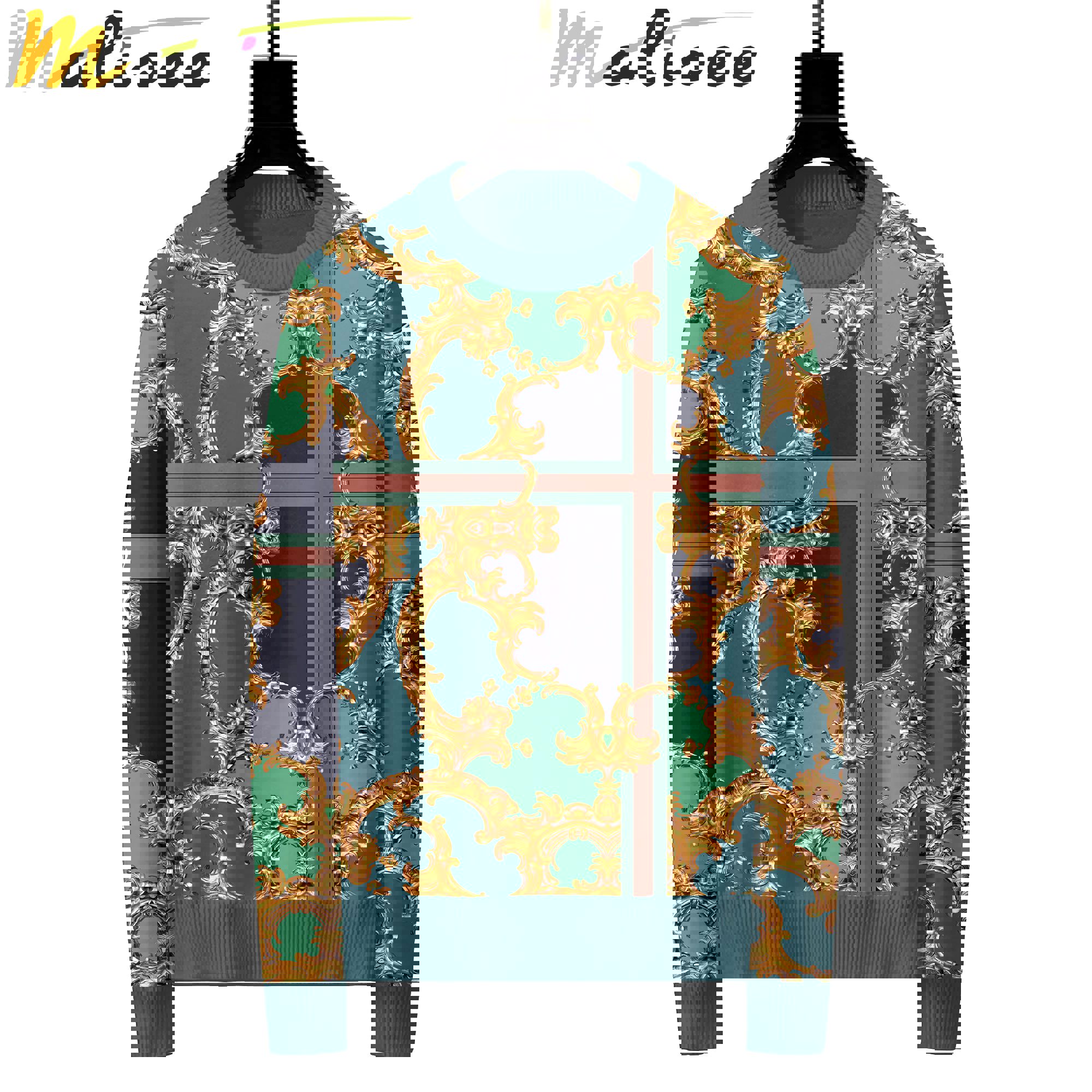 Versace luxury ugly sweater for winter hot 2025style 678 Christmas Ugly Sweater