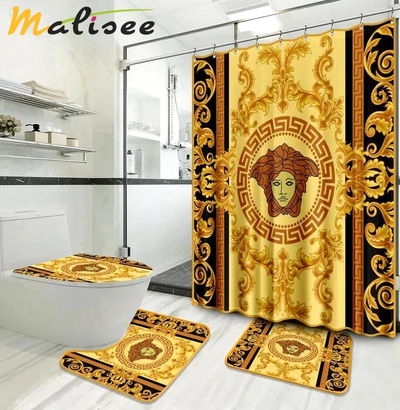 Versace s bath mat hypebeast luxury fashion brand bathroom sets home decor Bathroom Set