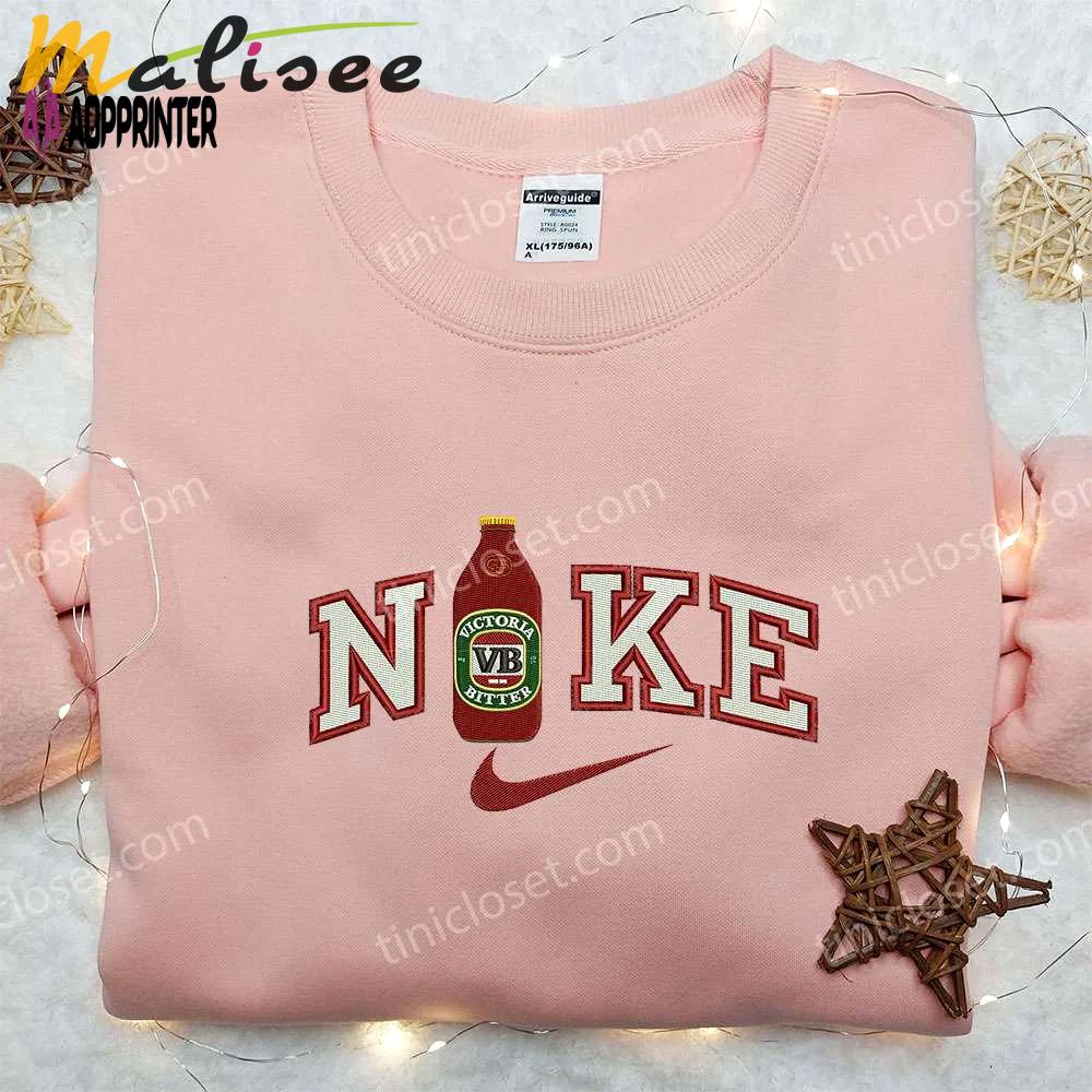 Victoria beer x nike embroidered hoodie & shirts: premium nike inspired apparel Embroidered Shirt