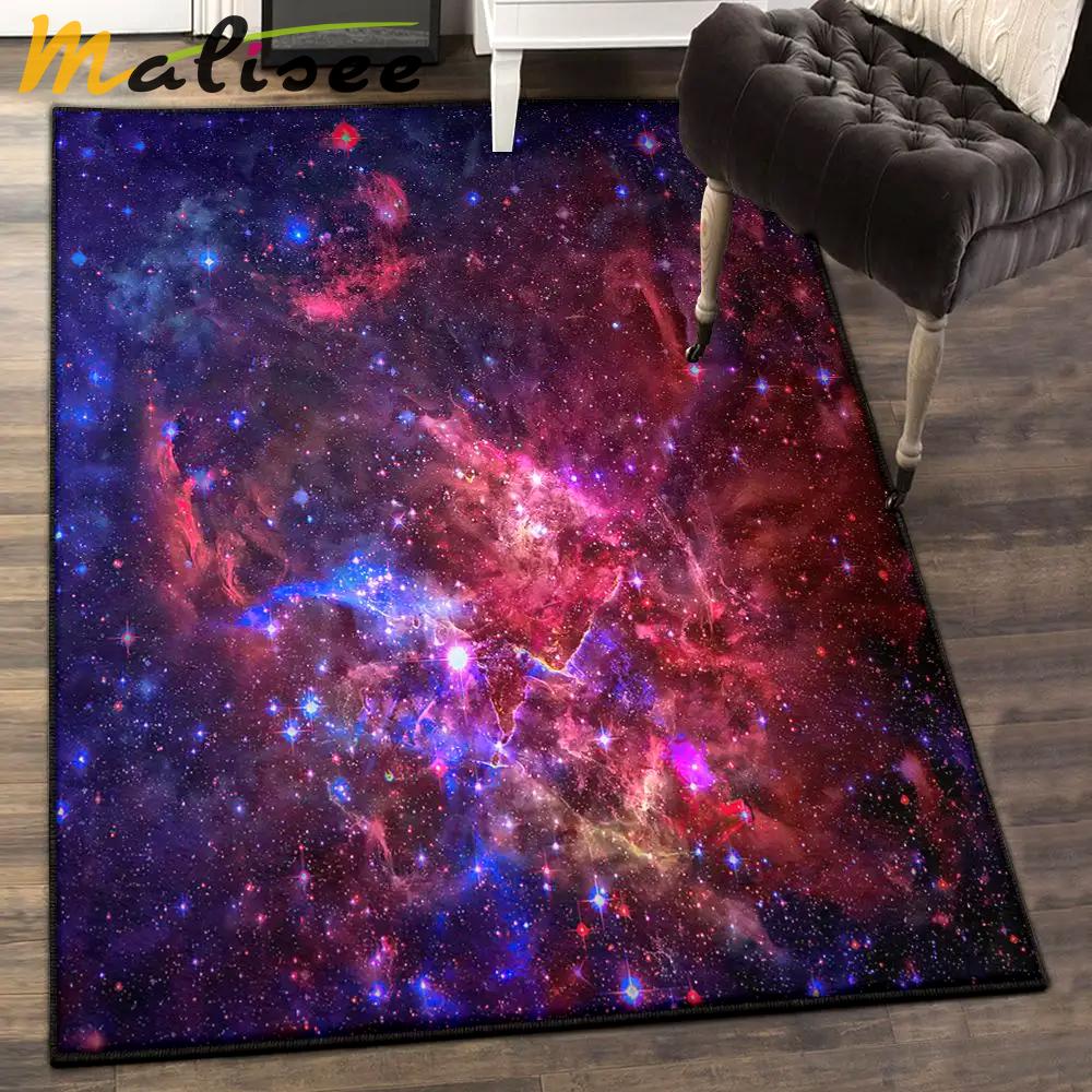 Violet bedroom rugs, red purple nebula galaxy space gs cl rug Rectangle Rug