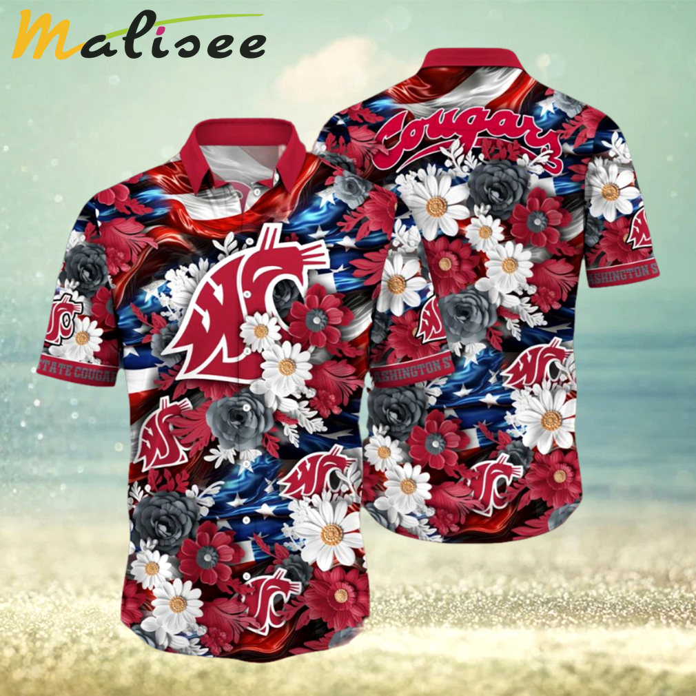 Washington state cougars ncaa1 3d hawaiian shirt Hawaii Shirt Shorts & Flip Flops
