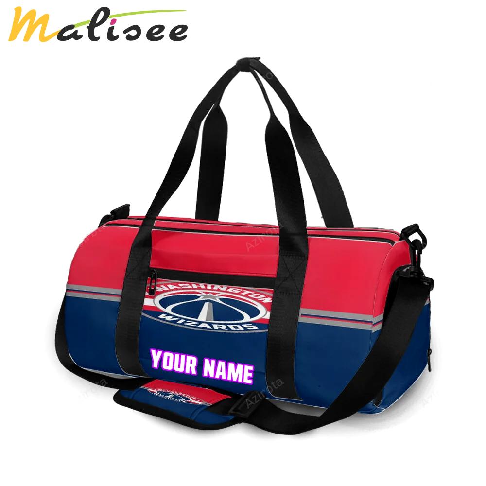 Washington wizards blue red1 personalized name travel bag gym bag 2584 Travel Bag