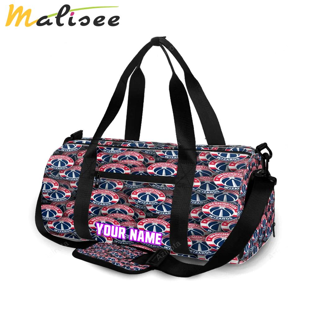 Washington wizards3 personalized name travel bag gym bag 2637 Travel Bag