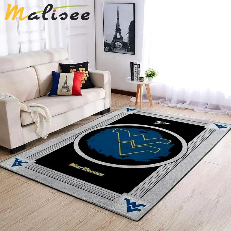West virginia mountaineer area rugs ncaa football basketball living room carpet team logo floor home decor 200303126 Rectangle Rug