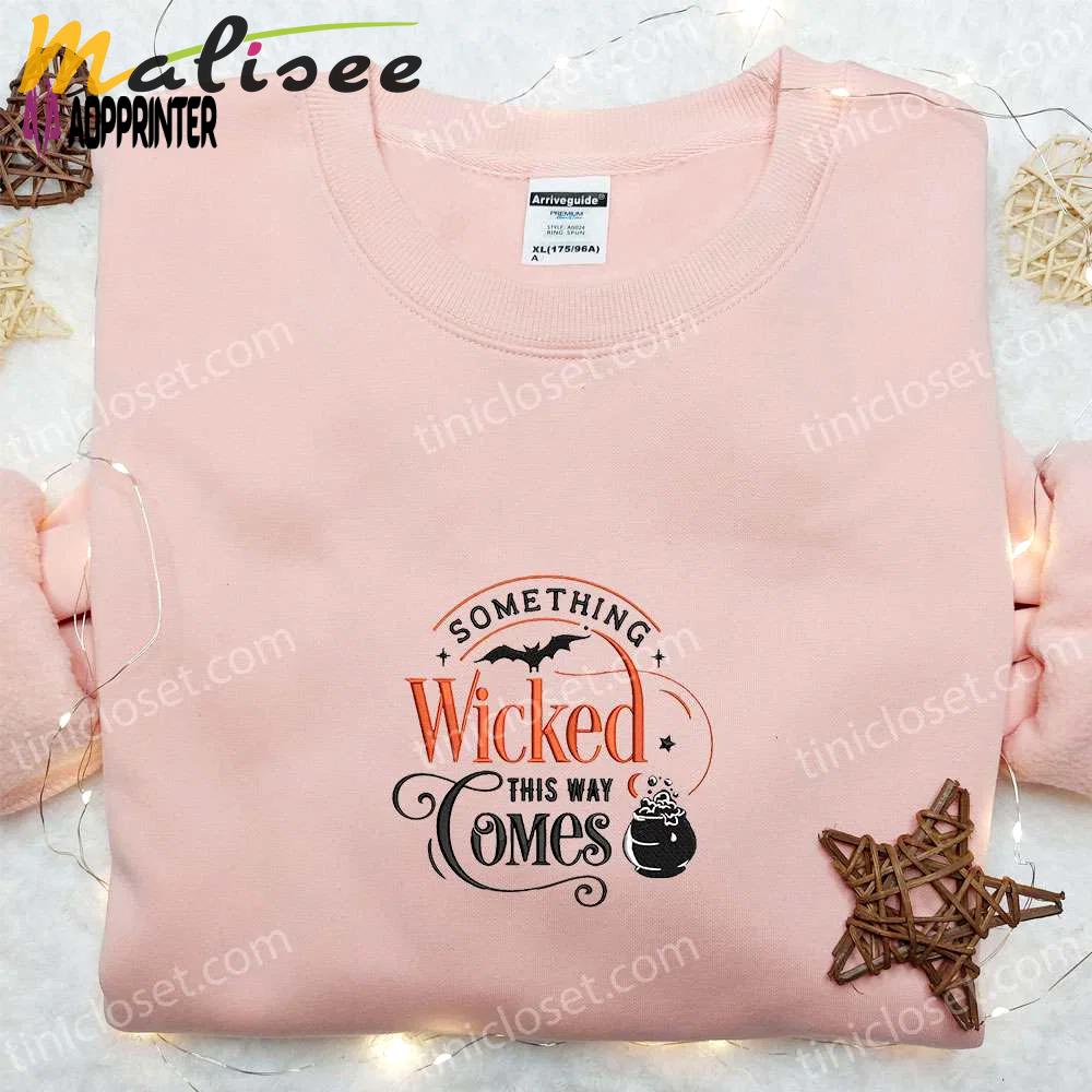 Wickedly stylish halloween embroidered sweatshirt & t-shirt – perfect family gift ideas Embroidered Shirt