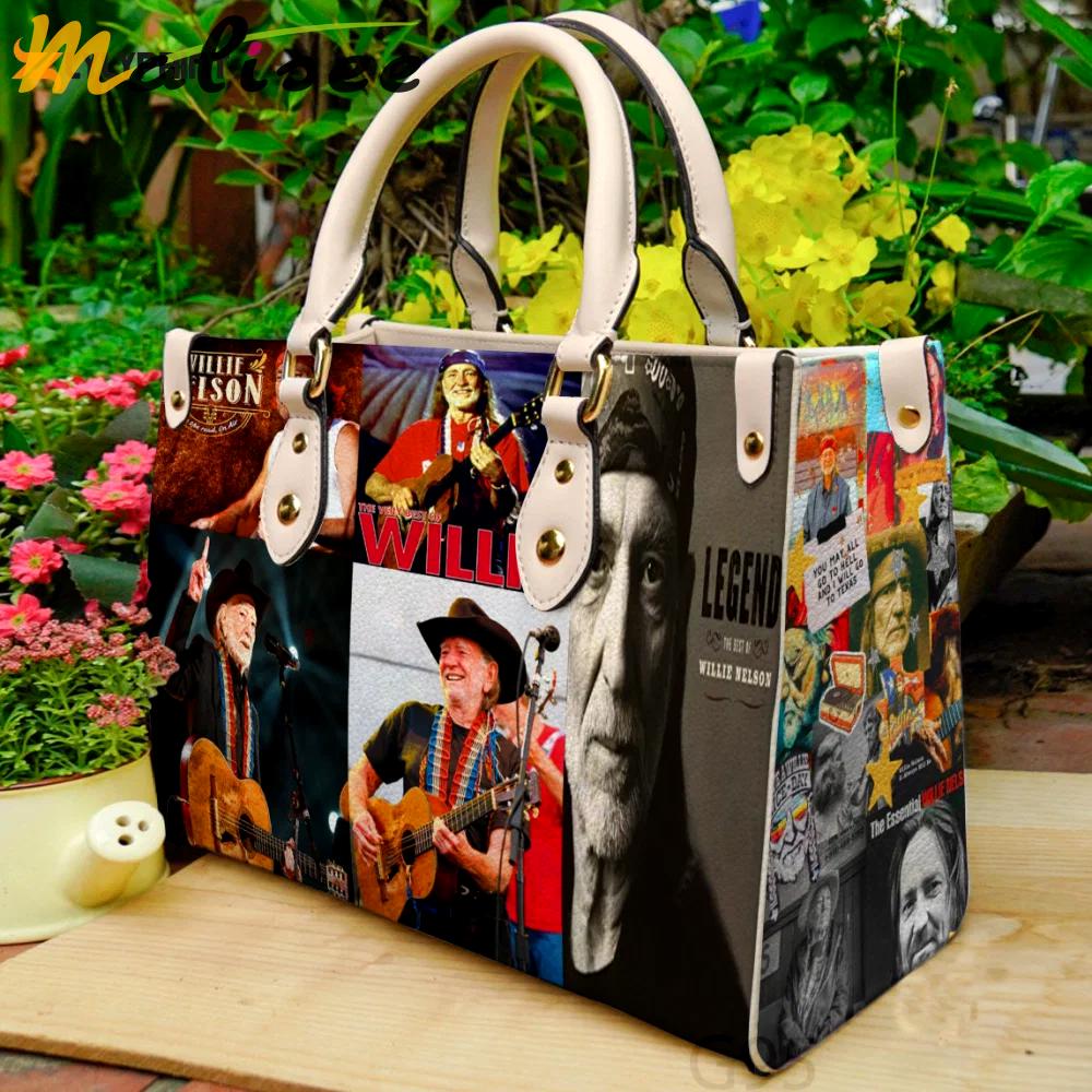 Willie nelson 1 leather bag for women gift 1931 Women Leather Hand Bag