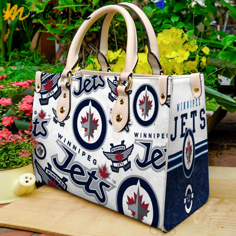 Winnipeg jets leather handbag gift for women 4392 Women Leather Hand Bag