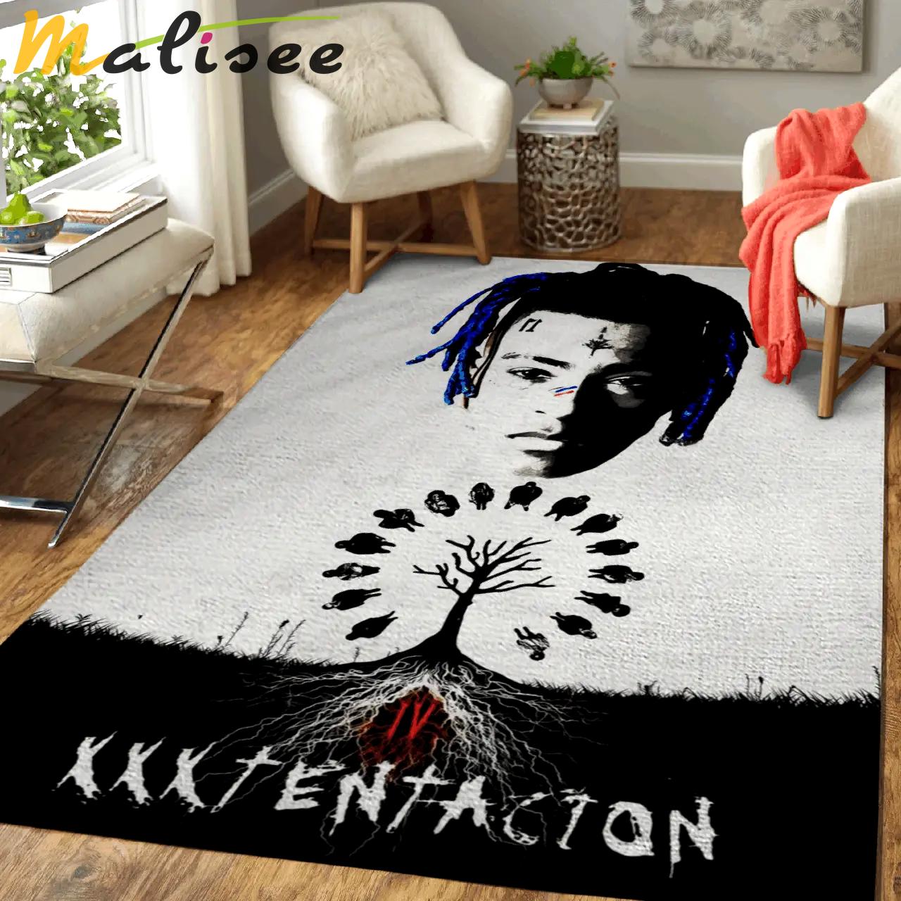 Xxxtentacion american rapper pop art area rug area rug living room carpet rug regtangle carpet floor decor home decor Rectangle Rug
