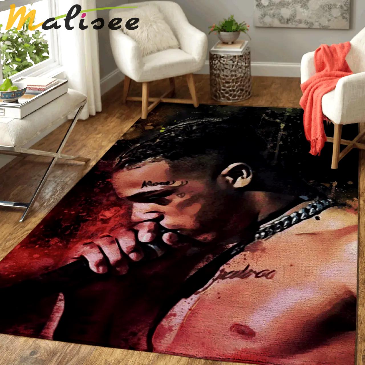 Xxxtentacion best new hip hop artist pop art area rug area rug living room carpet rug regtangle carpet floor decor home decor Rectangle Rug