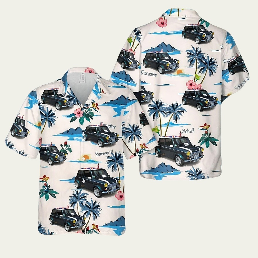 1964 rover mini cooper hawaiian shirt Hawaii Shirt Shorts & Flip Flops