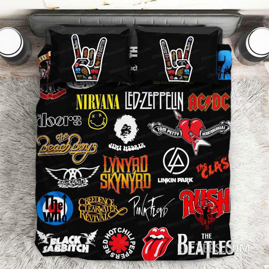 3d customized rock legends fans bedding set – heavy metal fans cover set -rock01 Bedding Sets