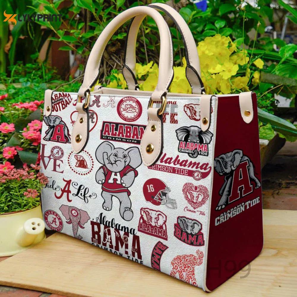 Alabama crimson tide leather handbag for women gift 2590 Women Leather Hand Bag