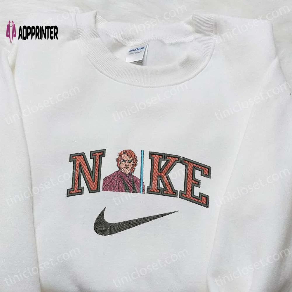 Anakin skywalker x nike movie embroidered shirt – star wars custom nike shirt Embroidered Shirt