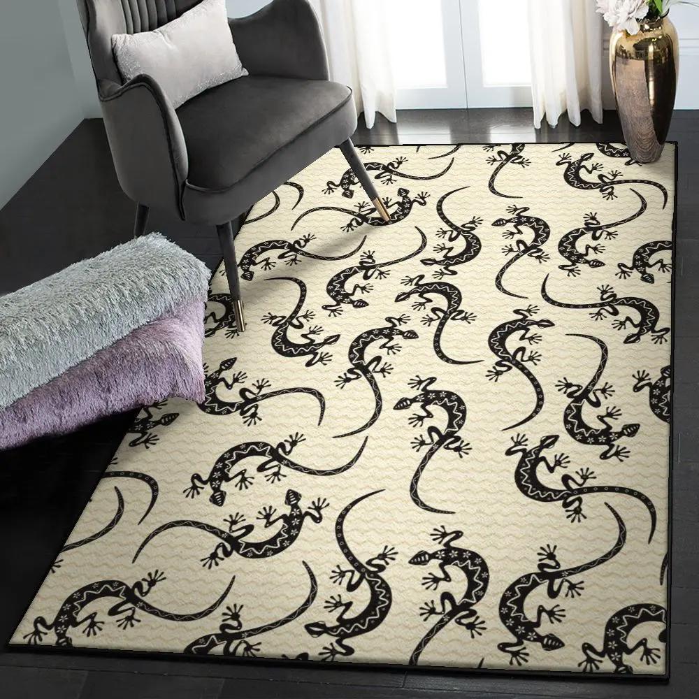 Animal lover large living room rugs, lizard pattern 2 gs cl rug Rectangle Rug