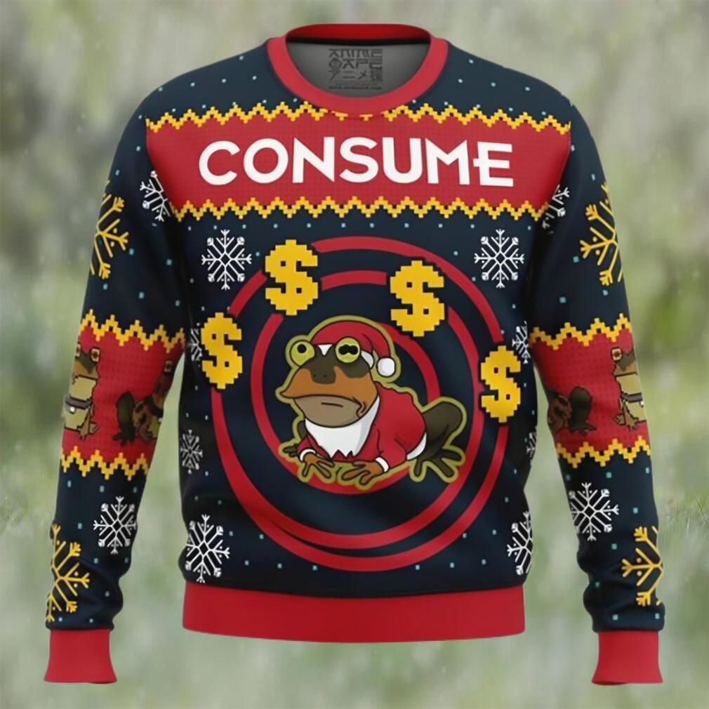 Anime hypnotoad consume futurama ugly christmas sweater Christmas Ugly Sweater