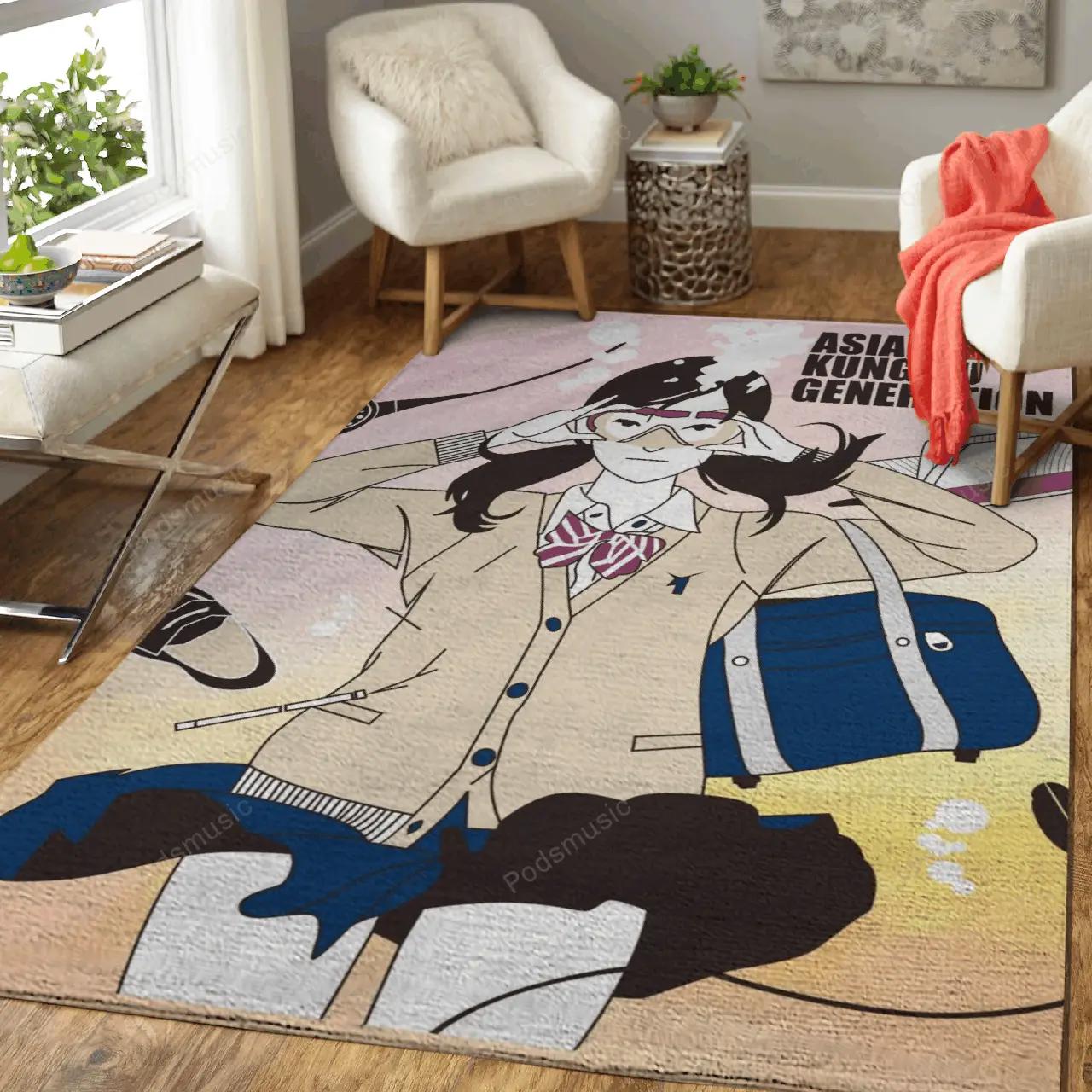 Asian kungfu generation music art for fans area rug living room carpet rug regtangle carpet floor decor home decor Rectangle Rug