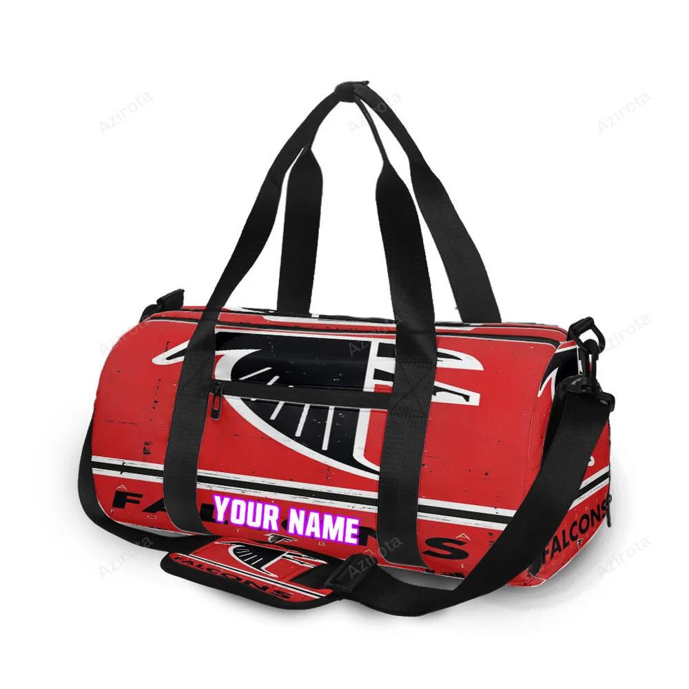 Atlanta falcons vintage logo personalized name travel bag gym bag 1104 Travel Bag