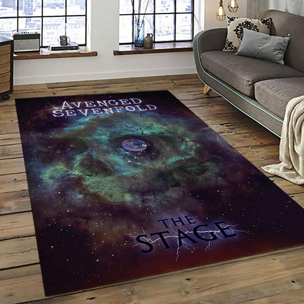 Avenged sevenfold heavy metal band music metalheads carpet area rug home decor best gift for friends as9 Rectangle Rug