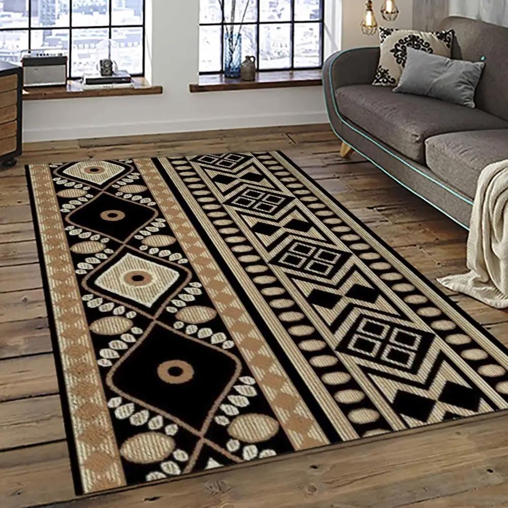 Aztec southwestern geometric shape pattern carpet area rug best gift for home decor event gift asg37 Rectangle Rug