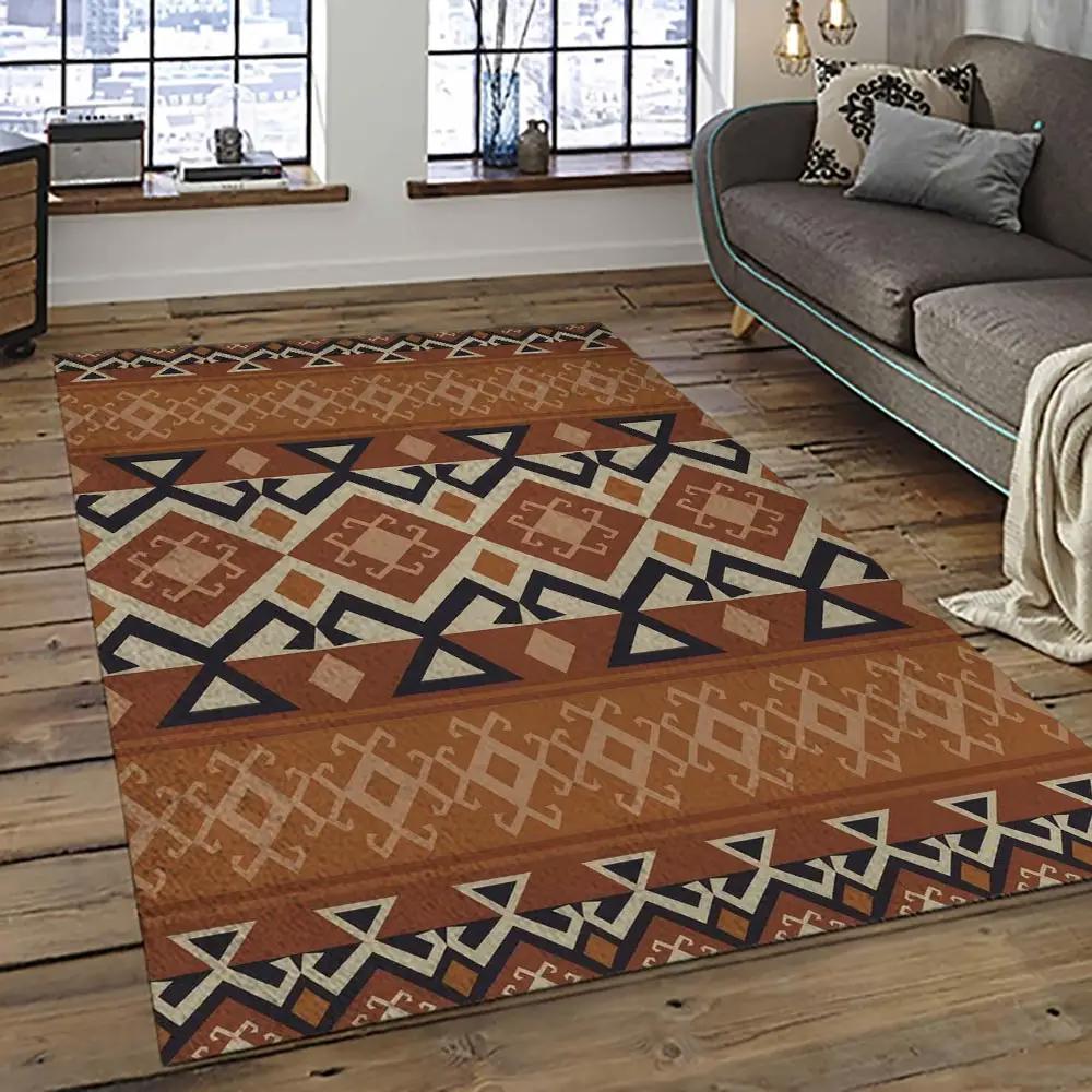 Aztec southwestern geometric shape pattern carpet area rug best gift for home decor event gift asg83 Rectangle Rug