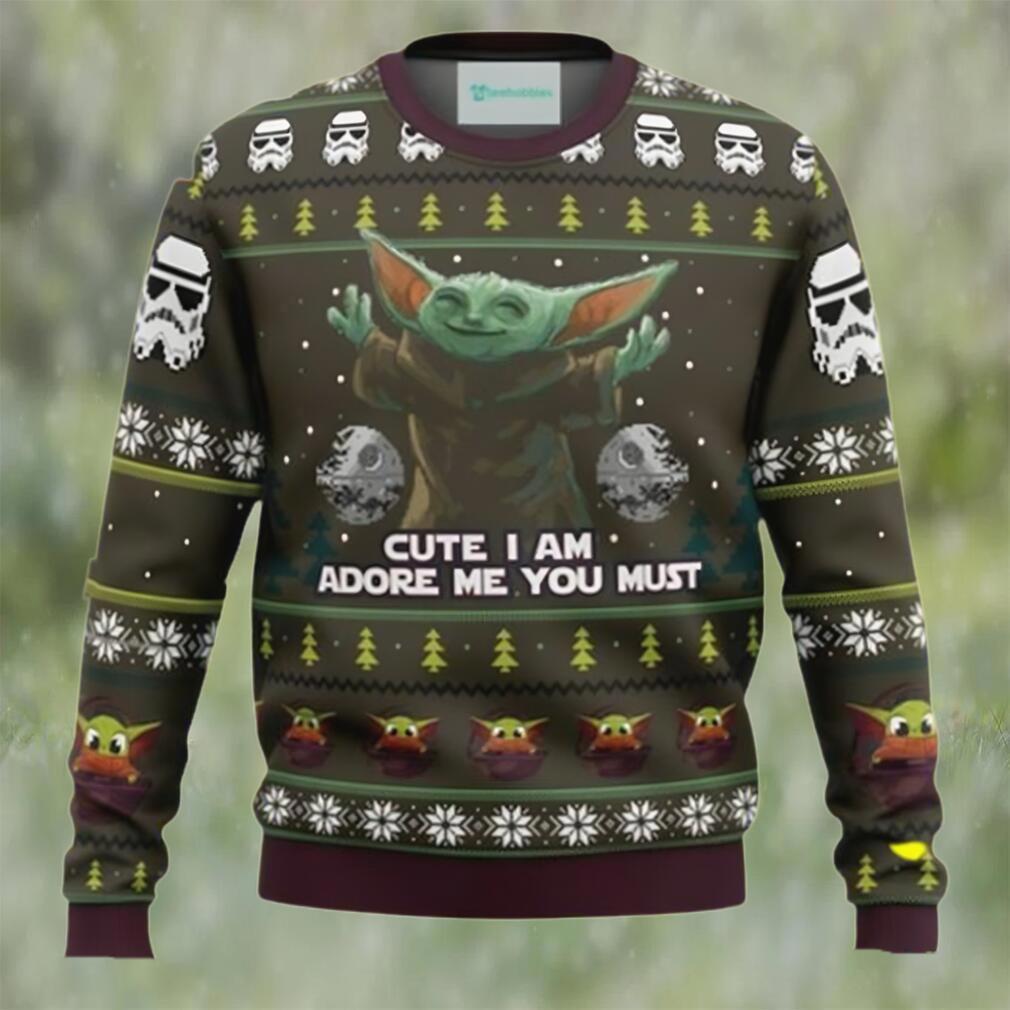 Baby yoda cute mandalorion star wars ugly christmas sweater Christmas Ugly Sweater