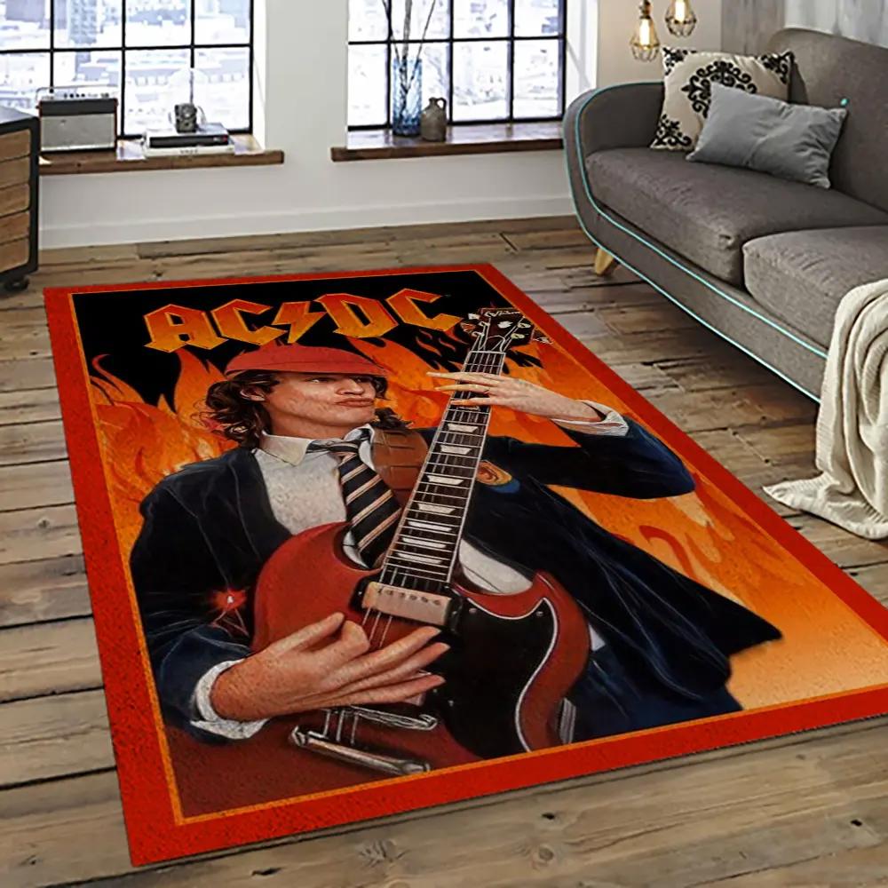 Band ac/dc music carpet rectangle area rug for living room bedroom decor acdc63 Rectangle Rug