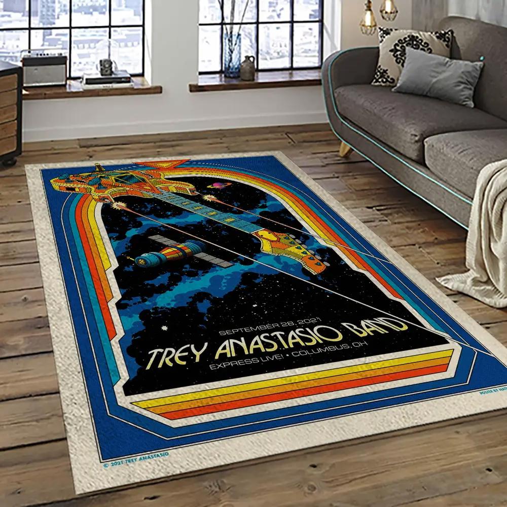 Band trey anastasio music concert music carpet rectangle area rug ta06 Rectangle Rug