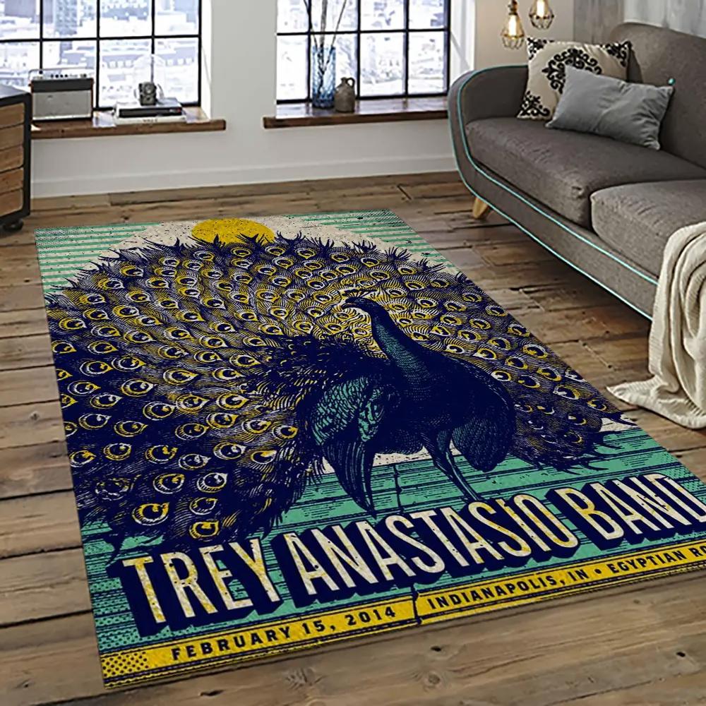 Band trey anastasio music concert music carpet rectangle area rug ta10 Rectangle Rug