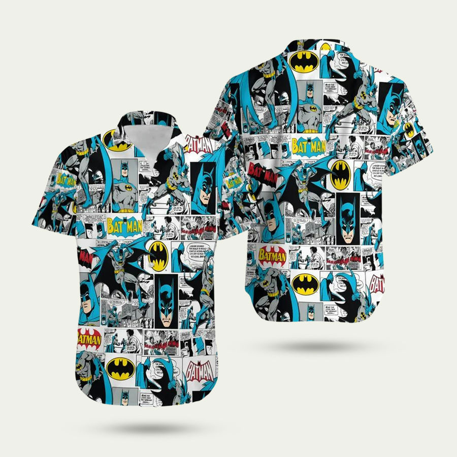 Batman dc comic pattern hawaiian shirt Hawaii Shirt Shorts & Flip Flops