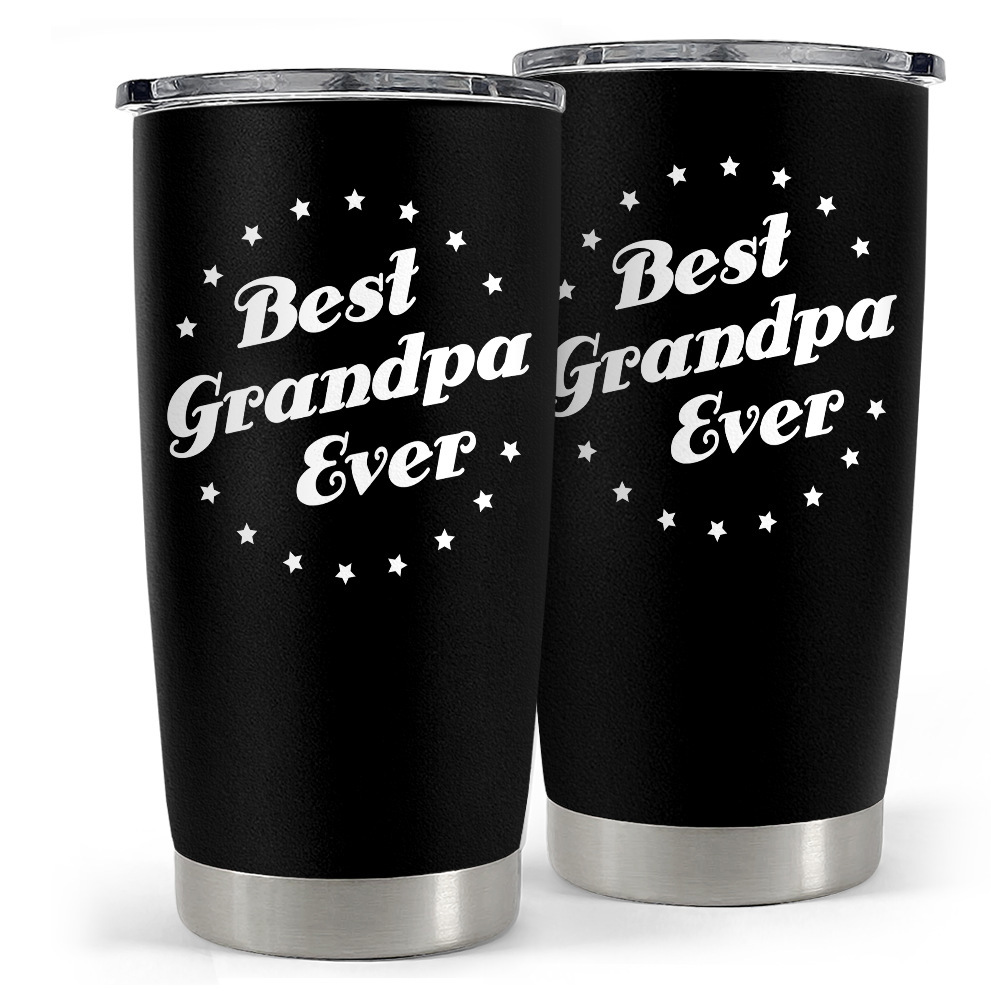 Best grandpa ever tumbler gift for grandpa on father’s day birthday Personalized Tumbler